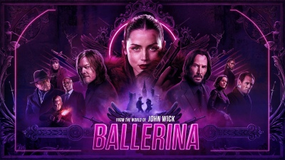 Ballerina, Movie poster, Purple aesthetic, 2025 Movies, Ana de Armas