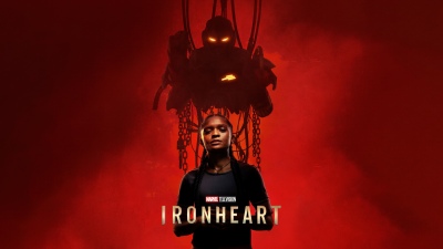 Dominique Thorne, Ironheart, 2025 Series, Marvel Cinematic Universe, Red background, Marvel Comics, TV series