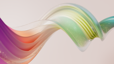 Abstract art, Fluid gradient, Pastel colors, Glitter, Translucent