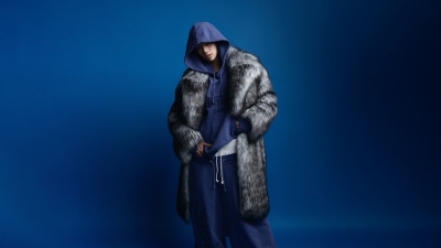 Tarzzan, ALLDAY PROJECT, South Korean rapper, 5K, Blue background