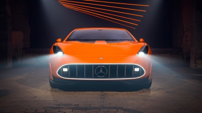 Concept AMG GT XX, 5K, 2025, Headlights, Concept cars