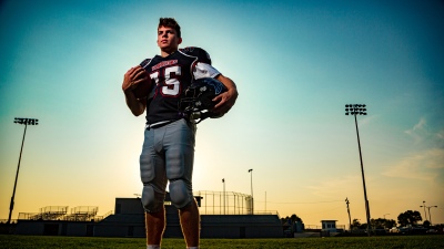 Cooper DeJean, Warriors, American football player, 5K, Stadium, Sunset