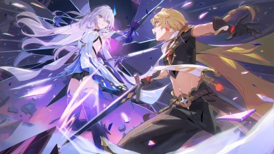 Skirk x Aether, Genshin Impact, Skirk, Aether, 5K