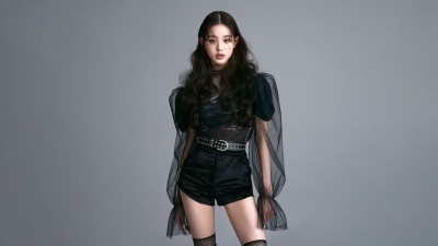 Jang Wonyoung, IVE (K-pop), 5K, Grey background