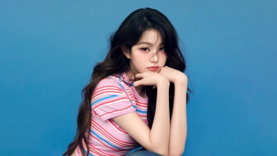 Jang Wonyoung, Blue background, 5K, 8K, K-pop idol