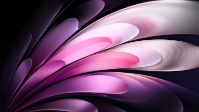 Vivo Pad, Dark theme, Gradient Abstract, Curves, Modern, 5K, Stock, Dark background, Pink abstract