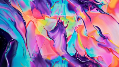 Liquid art, Abstract design, Vibrant, Fluid art, 5K