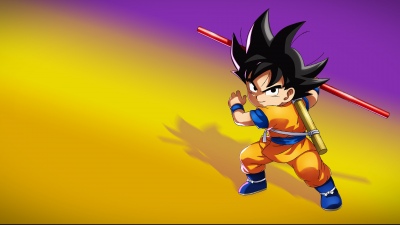 Goku DAIMA, Dragon Ball Z: Kakarot, Video Game, Gradient background, Son Goku