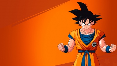 Goku, Orange background, Dragon Ball Z: Kakarot, Anime game