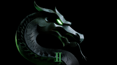 Mortal Kombat II, Logo, AMOLED, 2025 Movies, 5K, Black background