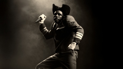Tyler the Creator - Chromakopia, 8K, Dark background, Monochrome, 5K, American rapper, Tyler the Creator