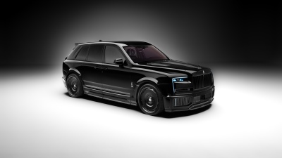 Urban Automotive Rolls-Royce Cullinan, 2025, 5K, 8K, Black cars, Dark background