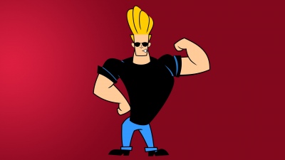 Johnny Bravo, Minimalist, Cartoon Network, Cartoon, Red background