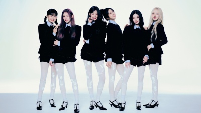 Ive Empathy, 5K, IVE (K-pop), An Yujin, Gaeul, Rei (IVE), Jang Wonyoung, Liz (IVE), Leeseo, Black dress, White background