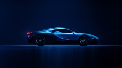 Bugatti Tourbillon, Blue aesthetic, Futuristic, Dark blue, 5K, 8K