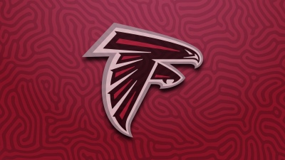 Atlanta Falcons, Logo, Red background, NFL team, American football team
