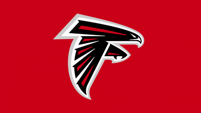 Atlanta Falcons, Red background, NFL team, Logo, American football team