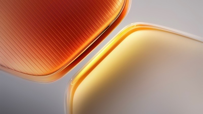 iQOO Pad 5 Pro, Stock, Orange abstract, Abstract design, Curves, Stock, Pentagon