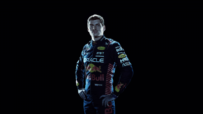 Max Verstappen, Racing driver, AMOLED, Red Bull Racing, Black background