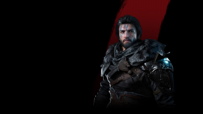 Crimson Desert, Game Art, Kliff, Black background, Warrior, Armor