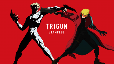 Vash the Stampede, Trigun Stampede, Red background, 5K