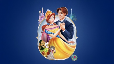 Anastasia (1997), 8K, Movie poster, Animation movies, Blue background, 5K