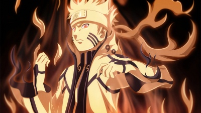 Naruto Uzumaki, Nine-Tails Chakra Mode, Fierce, Nine tailed fox