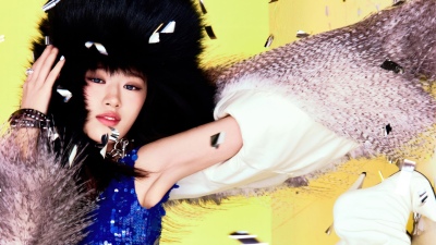 An Yujin - Bangers, IVE (K-pop), 5K, An Yujin, Yellow background
