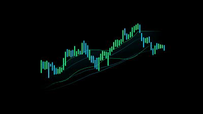 Trading, Candlestick pattern, Stock Market, Digital Art, Black background