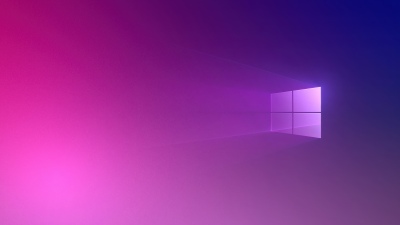 Windows 10, 5K, Gradient background, Pink gradient, Windows logo