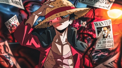 Monkey D. Luffy, Illustration, Straw Hat Pirates, 5K, Artwork, One Piece