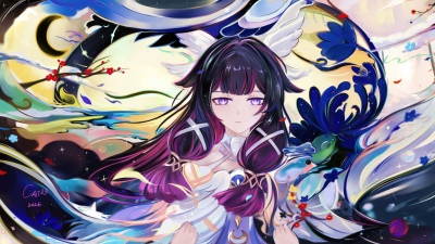 Columbina, Anime girl, Genshin Impact, 5K