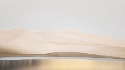 Desert, Lake reflection, Minimalist, Xiaomi HyperOS 3.1