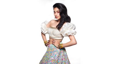 Janhvi Kapoor, Indian actress, Bollywood actress, White background, 5K, 8K