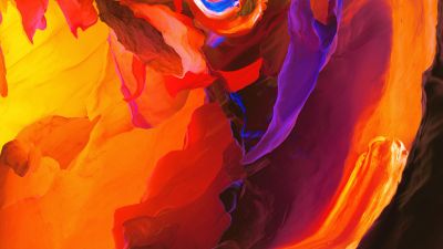 Fire, Lower Antelope Canyon, Paranoid Android, Stock, Calidity, 5K, 8K
