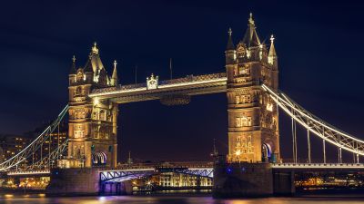 London Bridge, United Kingdom, River Thames, Night time, Ancient architecture, Tourist attraction, Dusk, Tower Bridge, Historical landmark, City life, Dark Sky, 5K, England