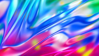 Waves, Chromatic, Colorful, Gradients, Silk, 3D