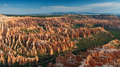 Bryce Canyon National Park, Utah, Rock formations, Bryce Point, Landscape, Scenery, Sunrise, Blue Sky, Tourist attraction, Travel, 5K