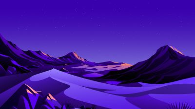 Mountains, Rocks, Night, Starry sky, Scenery, Illustration, macOS Big Sur, iOS 14, Stock, 5K