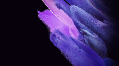 Samsung Galaxy S21, Stock, AMOLED, Particles, Purple, Pink, Black background