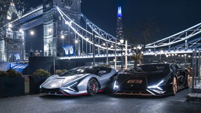 Lamborghini Sián FKP 37, London Bridge, 2021, 5K
