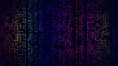 Mosaic, Multicolor, Pattern, Texture, Dark background, Backdrop, Art, Colorful, Squares, Dark aesthetic