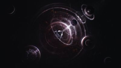 Vortex, Black hole, Astronomy, Dark background, Universe, Planets