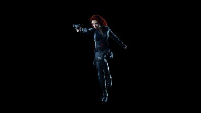Black Widow, Scarlett Johansson, Black background, 5K, 8K