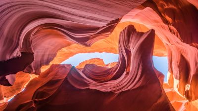 Lower Antelope Canyon, Rock formations, Arizona, USA, Tourist attraction, Famous Place, 5K, 8K