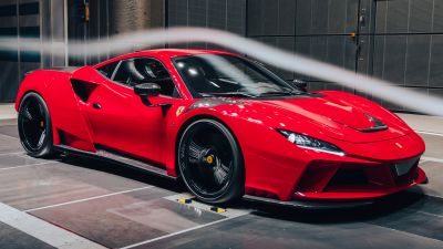 Novitec Ferrari F8 Tributo N-Largo, Red cars, 2021, Sports cars, 5K