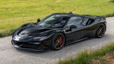 Novitec Ferrari SF90 Stradale, Performance Kit, 2021, 5K, Black cars