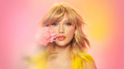Taylor Swift, American singer, Portrait, Gradient background, Beautiful