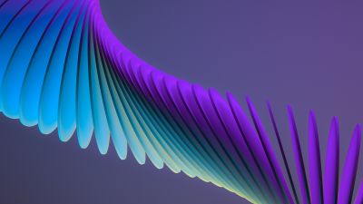 3D Art, Digital render, Illustration, Pattern, Purple, Blue