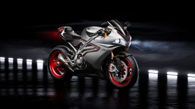 Norton V4SV, Superbikes, Dark background, Sports bikes, 2022, 5K